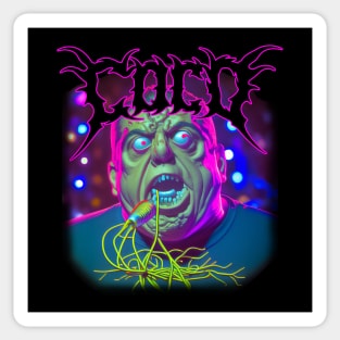 Comedian Joey "Coco" Diaz Deathcore Zombie Art | Dark Comedy Sticker